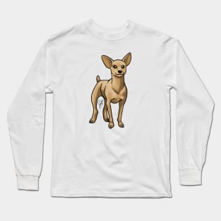 Dog - Miniature Pinscher - Brown Long Sleeve T-Shirt